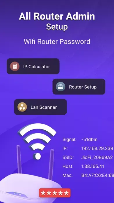 ภาพหน้าจอของ All Router Wifi Password
