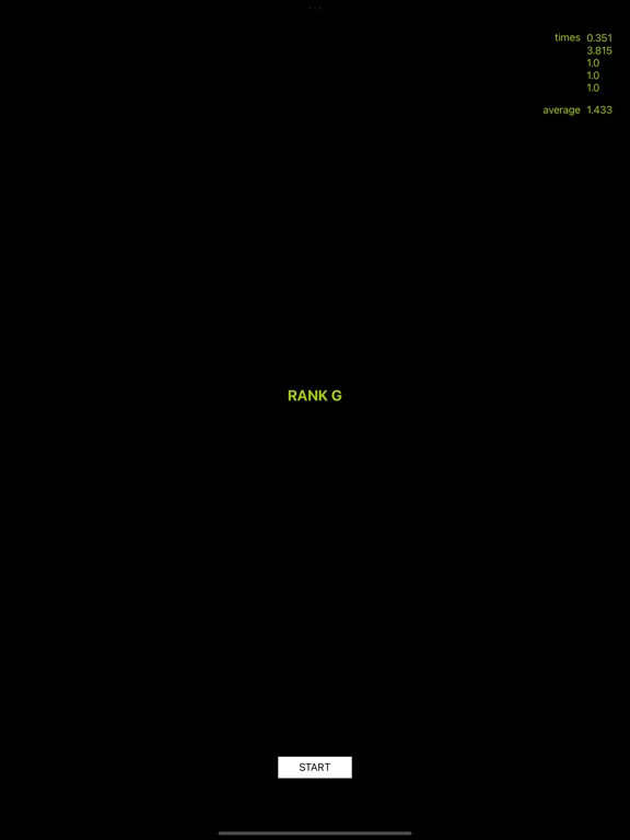 Tangkapan skrin Reaction Time Test - RTT iPad 