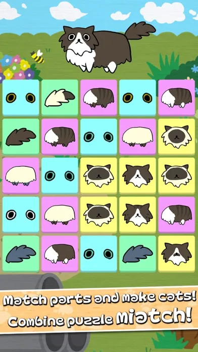 combine cats puzzle "miatch!" Screenshots