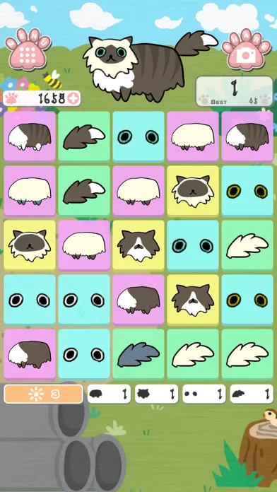 combine cats puzzle "miatch!" Screenshots