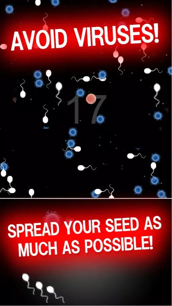 Tangkapan skrin Sperms vs Egg