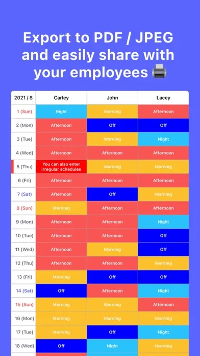Ảnh chụp màn hình của TapShift - Shift manager