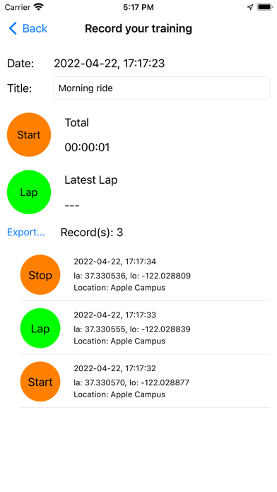 Zrzuty ekranu Lap List