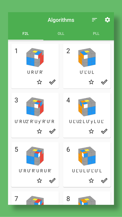 Tangkapan layar Speed Cube CFOP Memo