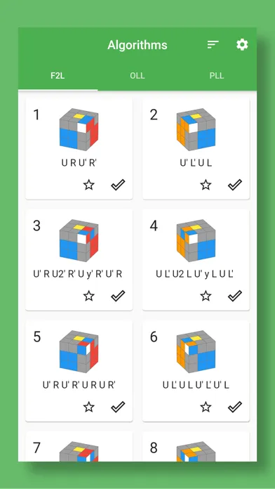 Screenshot di Speed Cube CFOP Memo