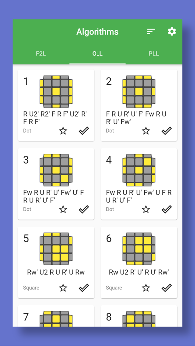 Tangkapan layar Speed Cube CFOP Memo