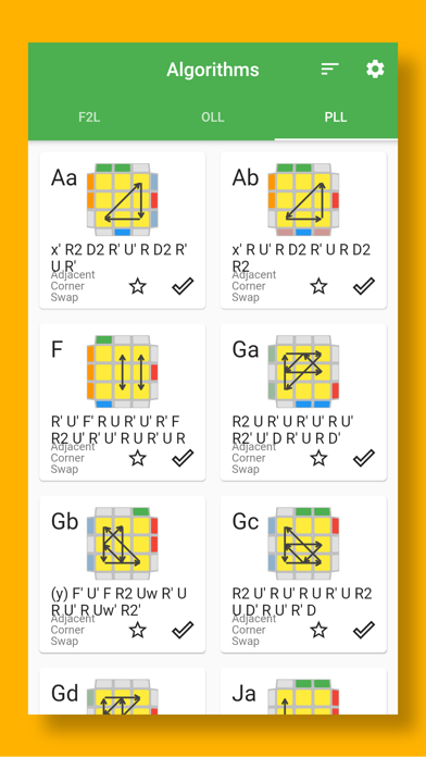 Tangkapan layar Speed Cube CFOP Memo