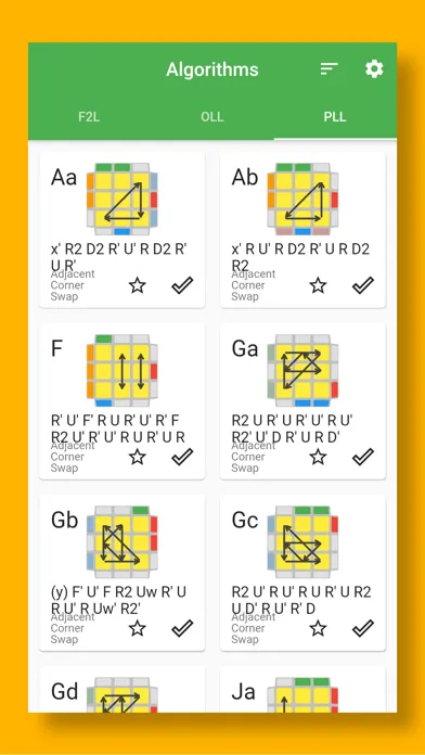 Screenshot di Speed Cube CFOP Memo