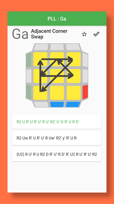 Tangkapan layar Speed Cube CFOP Memo