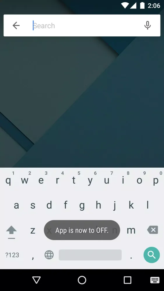 Capturas de pantalla de ON/OFF Module