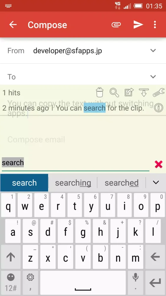 Captures d'écran de Slide Clipboard