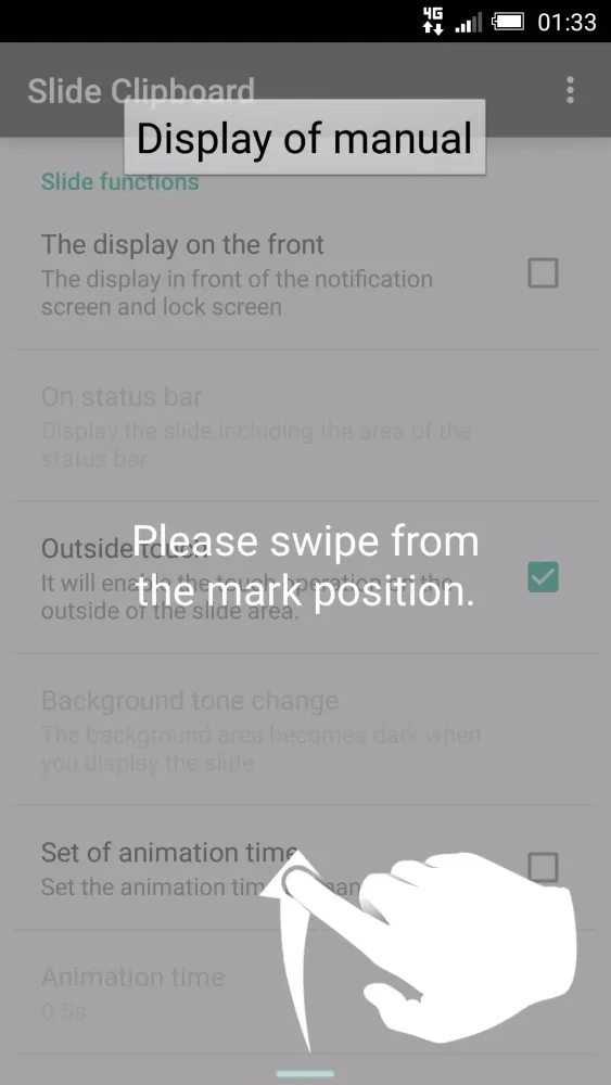 Captures d'écran de Slide Clipboard
