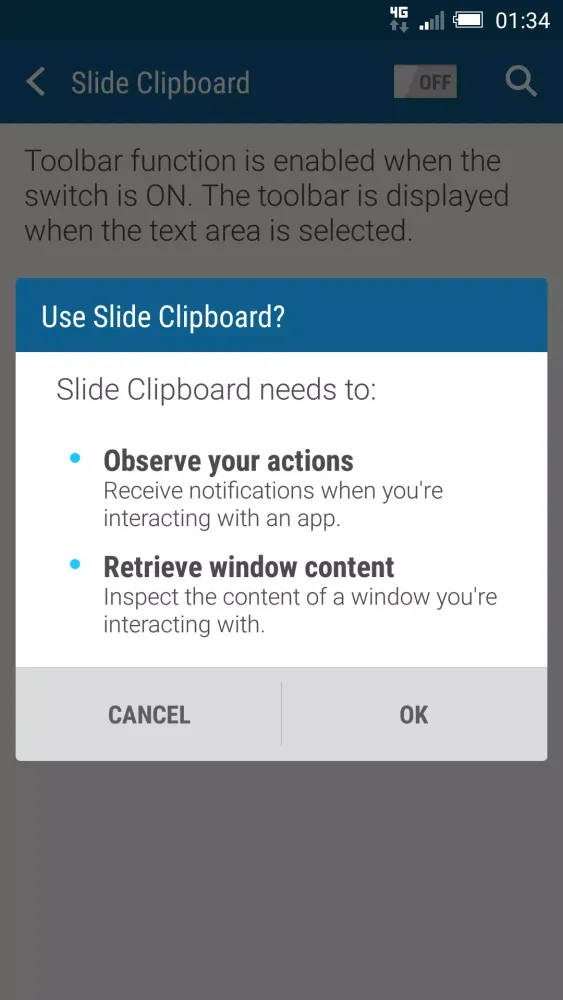Captures d'écran de Slide Clipboard