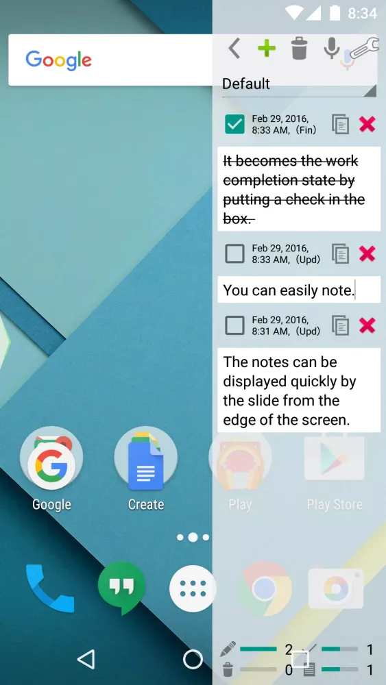 Capturas de pantalla de Slide Notes