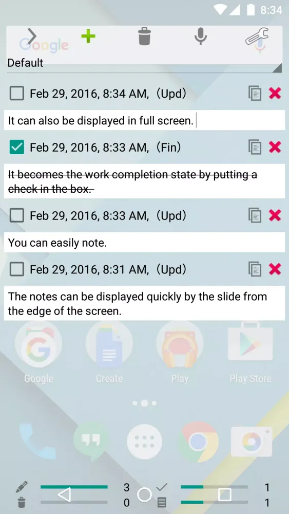 Capturas de pantalla de Slide Notes