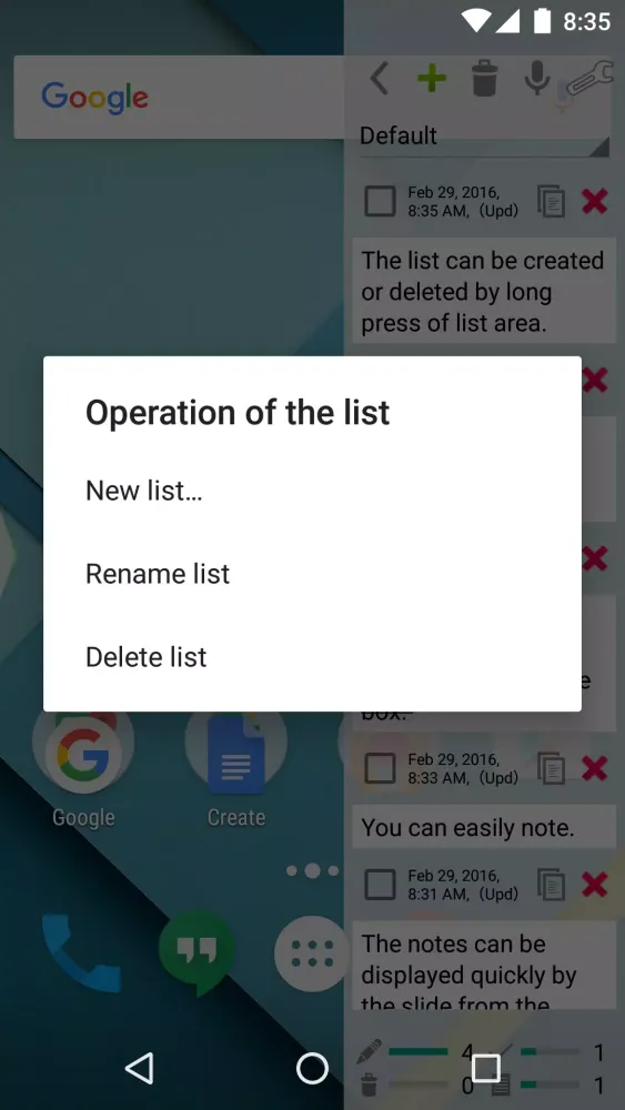 Capturas de pantalla de Slide Notes