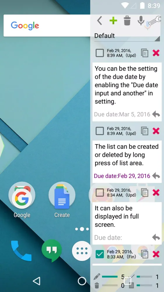 Capturas de pantalla de Slide Notes