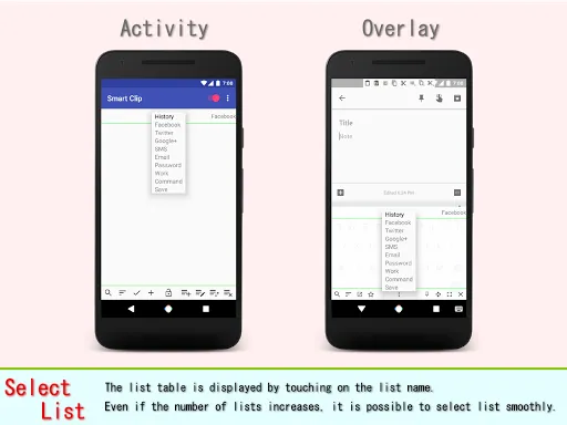 Capturas de tela do Smart Clip - Clipboard Manager