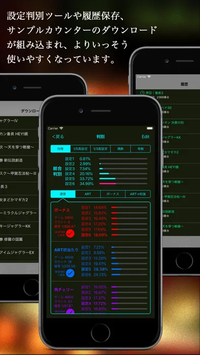 Screenshot di 設定判別カウンター forパチスロ