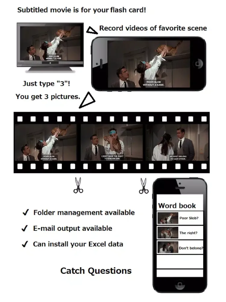 Скриншоты Movie Subtitle Phrase Cut List iPad 