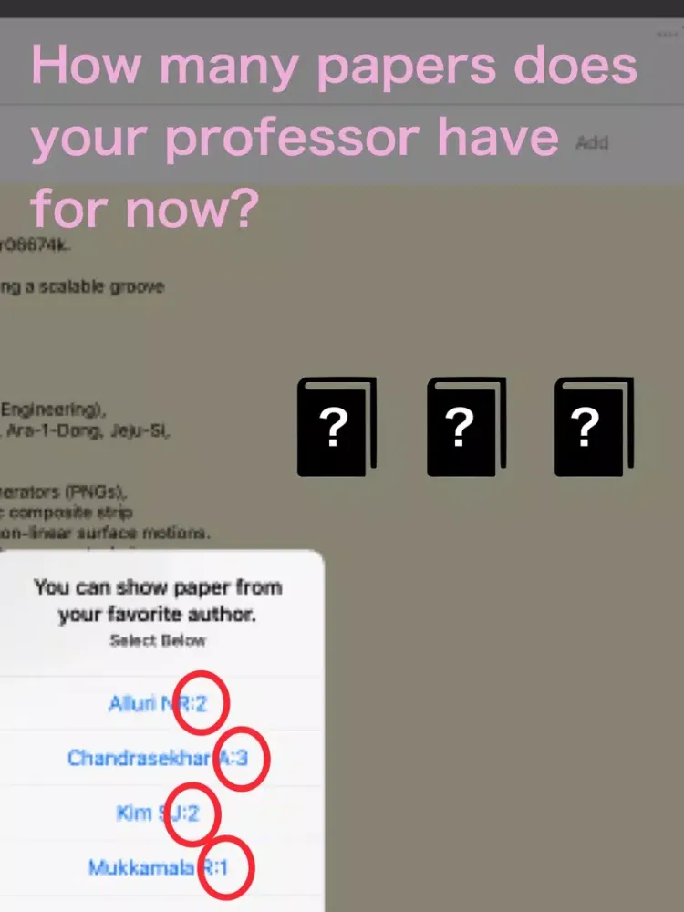 Capturas de pantalla de Pubmed Professors List iPad 