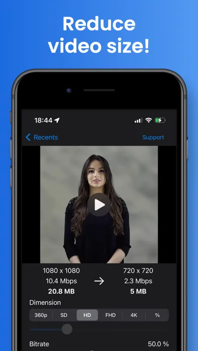 Easy Video Compressor سکرین شاٹس