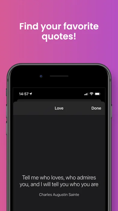 Capturas de tela do Quotes Widget with Motivation