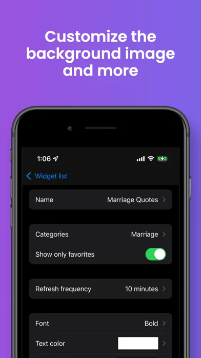 Capturas de tela do Quotes Widget with Motivation