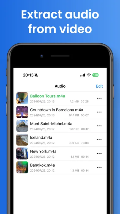 Easy Video to Audio Converter स्क्रीनशॉट