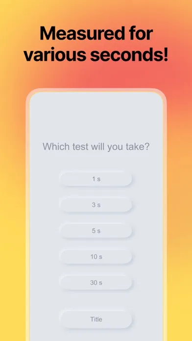 Tangkapan skrin Time Perception Test