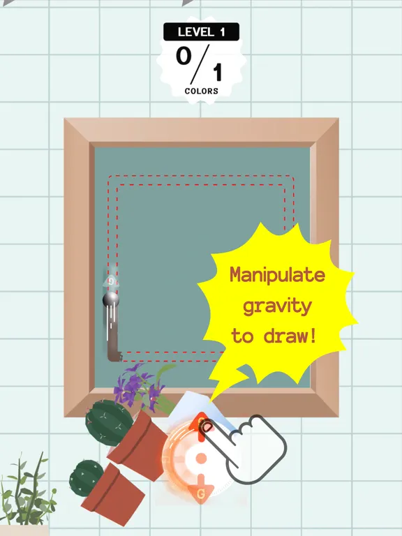 Tangkapan skrin GravityDraw 2D iPad 