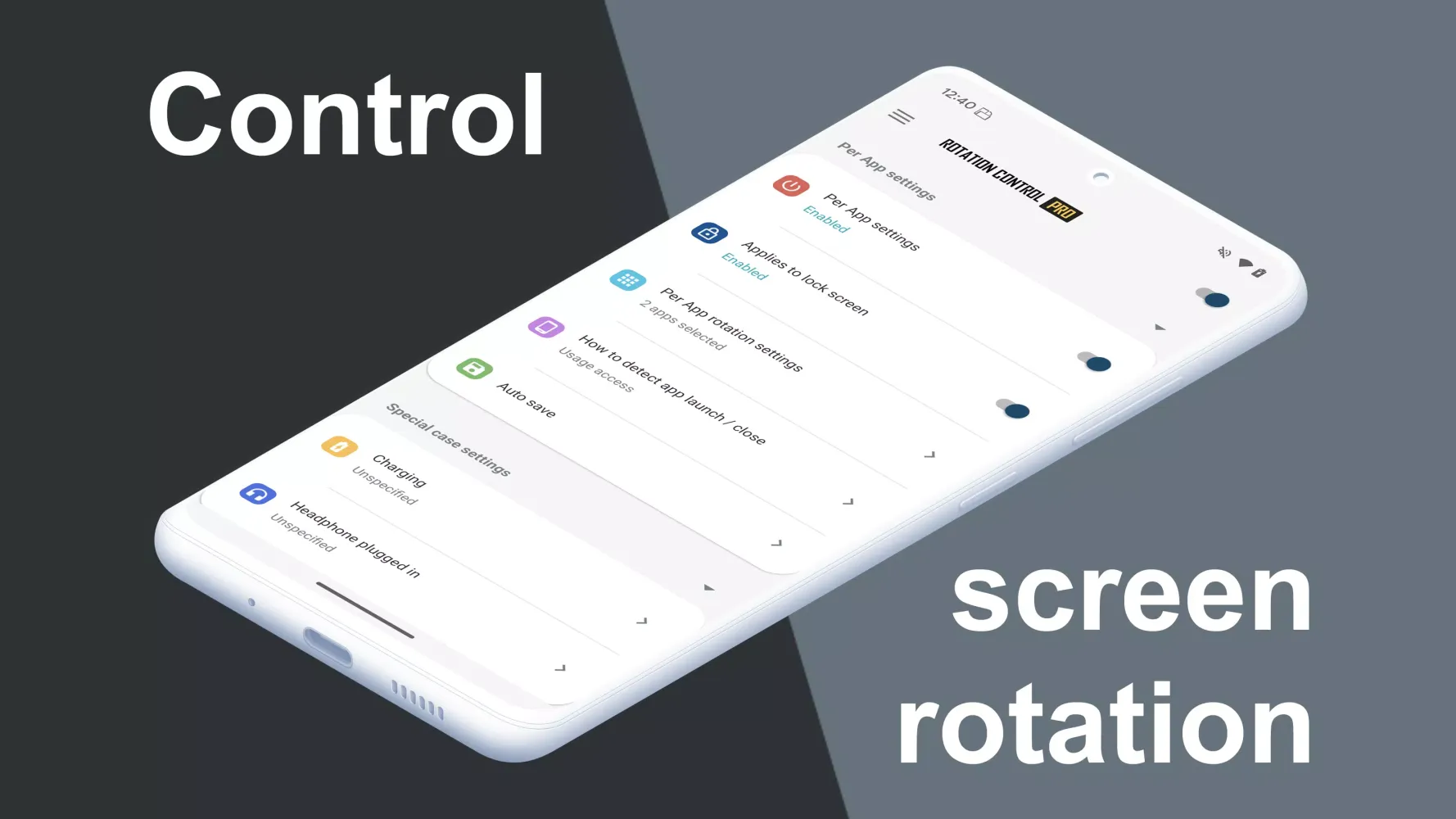 Rotation Control Ekran Görüntüleri