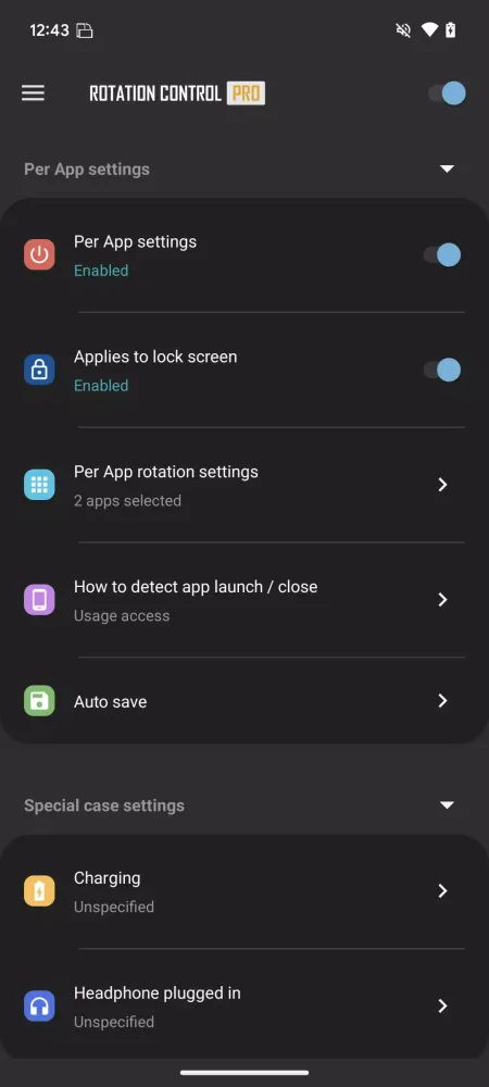 Rotation Control Ekran Görüntüleri