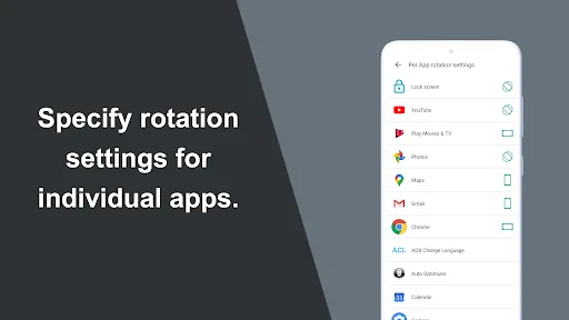 ภาพหน้าจอของ Rotation Control Pro
