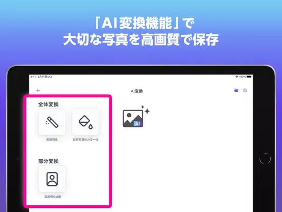 Capturas de tela do あんしんデータボックス iPad 