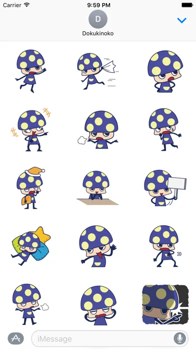 Dokukinoko Sticker स्क्रीनशॉट