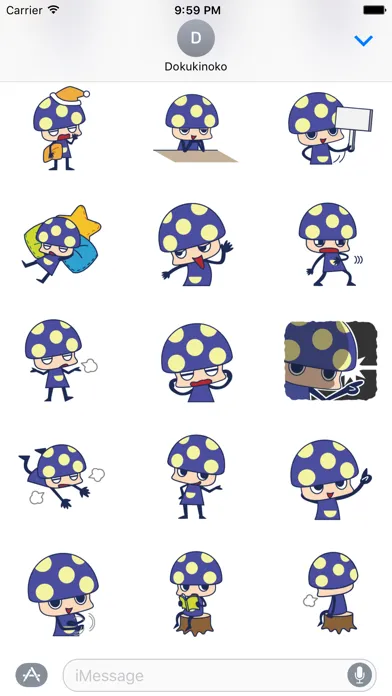 Dokukinoko Sticker स्क्रीनशॉट