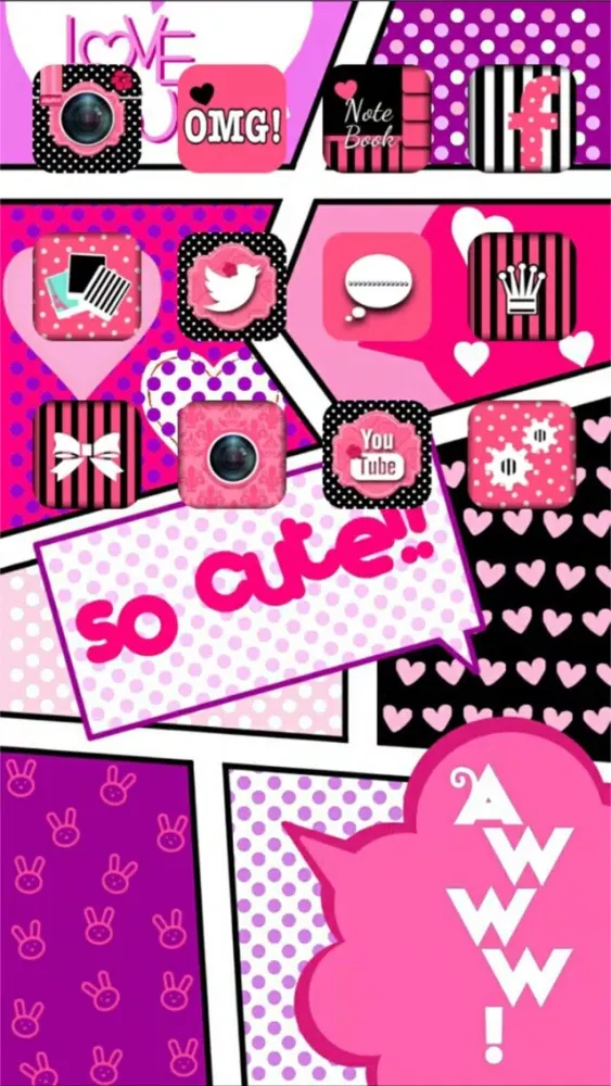 Tangkapan layar CocoPPa - cute icon&wallpaper