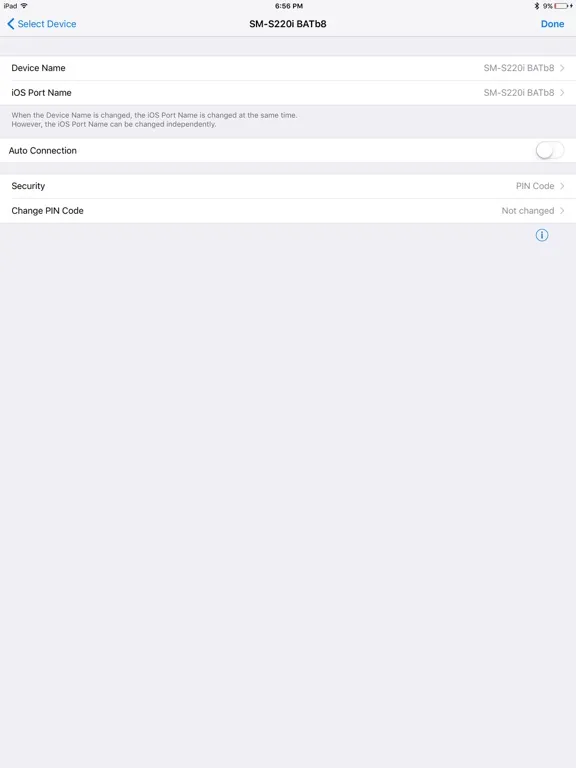 Tangkapan skrin Star Setting Utility iPad 