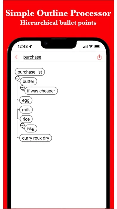 Zrzuty ekranu BulletsMind - MindMap Outliner