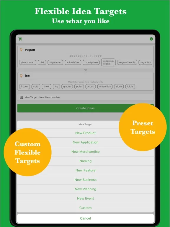 Idea AI - Blend Key Concepts iPad  Screenshots