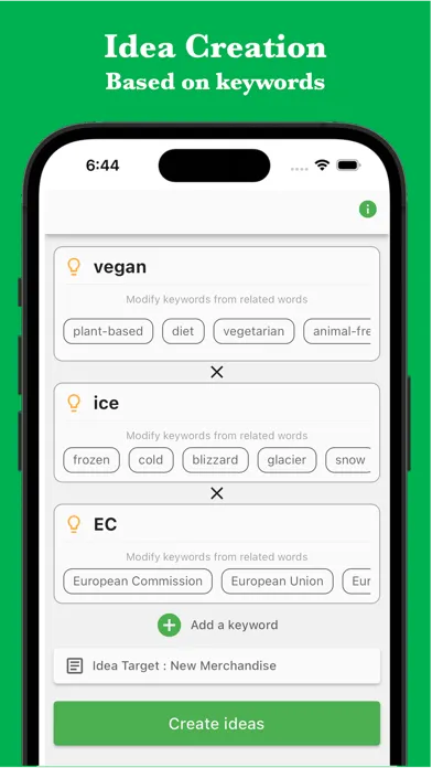 Idea AI - Blend Key Concepts Screenshots