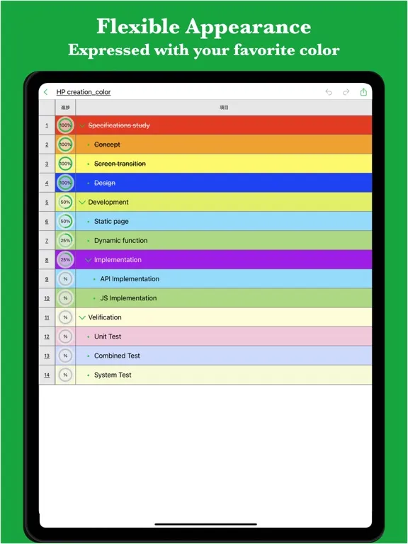 Smart Todo - hierarchy task iPad 应用截图