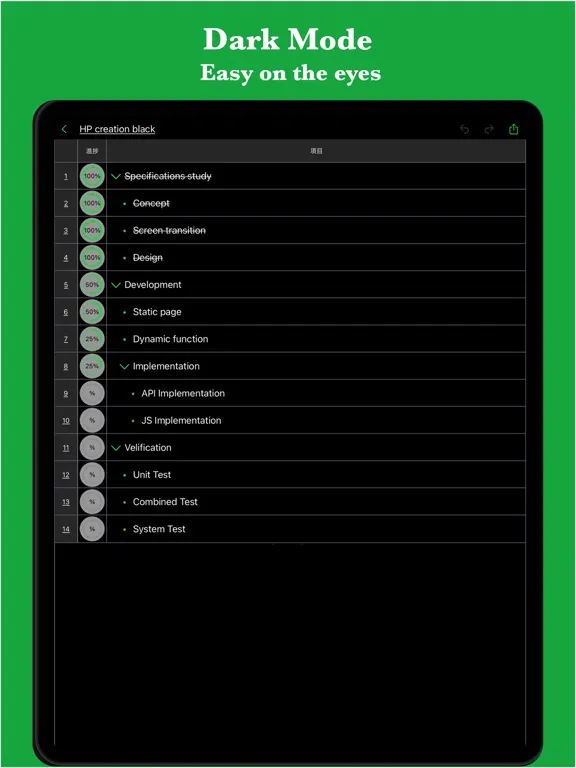 Smart Todo - hierarchy task iPad 应用截图