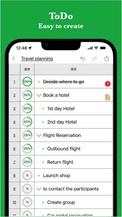 Smart Todo - hierarchy task应用截图