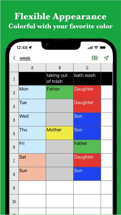 # Simple Table - Note as table Screenshots