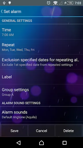 Tangkapan layar Smart Alarm (Alarm Clock)