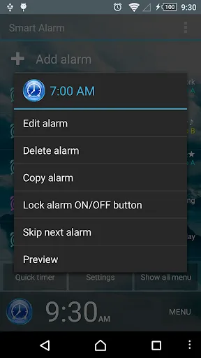 Tangkapan layar Smart Alarm (Alarm Clock)