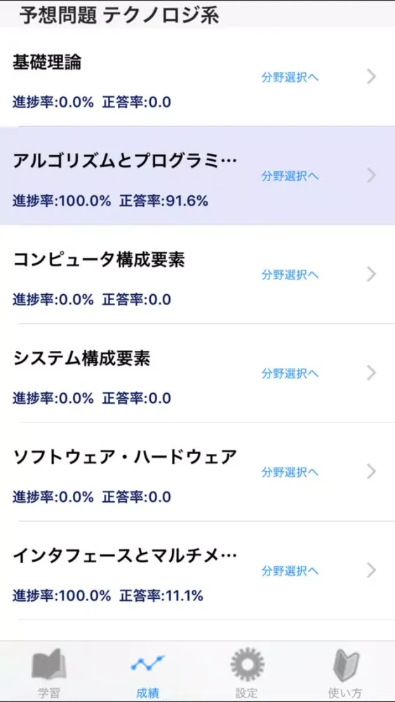 Zrzuty ekranu 基本情報技術者試験 午前 精選予想問題集560題