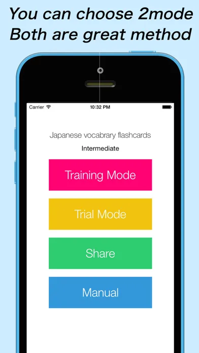 Capturas de tela do Japanese vocabulary flashcards(Intermediate class) - Free learning